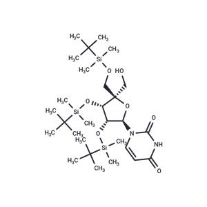 2',3',5'-Tri-O-(t-butyldimethylsilyl)-4'-C-hydroxymethyl uridine