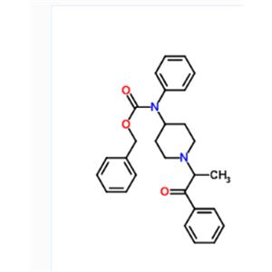 Benzyl (1-(1-oxo-1-phenylpropan-2-yl)piperidin-4-yl)(phenyl)carbamate