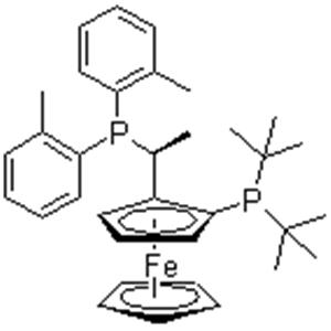 (s)-1-[(r)-2-(di-tert.-butylphosphino)ferrocenyl]ethylbis(2-methylphenyl)phosphi