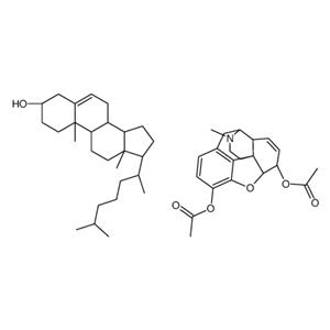(5α,6α)-17-Methyl-7,8-didehydro-4,5-epoxymorphinan-3,6-diyl diace tate-(3β)-cholest-5-en-3-ol (1:1)