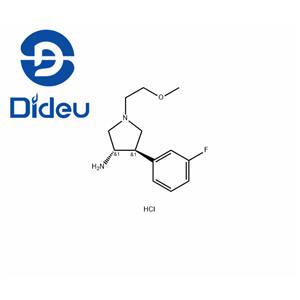 (3S,4R)-4-(3-fluorophenyl)-1-(2-methoxyethyl)pyrrolidin-3-aminedihydrochloride