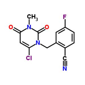 2-((6-Chloro-3-methyl-2,4-dioxo-3,4-dihydropyrimidin-1(2H)-yl)methyl)-4-fluorobenzonitrile