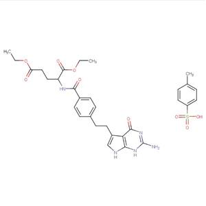 N-[4-[2-(2-Amino-4,7-dihydro-4-oxo-3H-pyrrolo[2,3-d]pyrimidin-5-yl)ethyl]benzoyl]-L-glutamic acid 1,5-diethyl ester 4-methylbenzenesulfonate