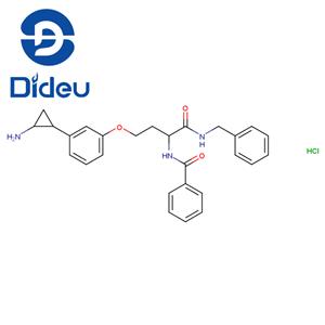 (S)-trans-N-3-{3-(2-Aminocyclopropyl)phenoxy}-1-benzylcarbamoyl propylbenzamide Hydrochloride
