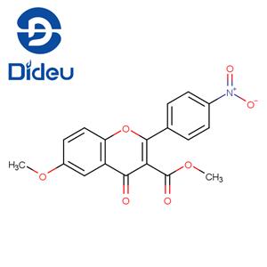 6-Methoxy-3-(methoxycarbonyl)-2-(4-nitrophenyl)-4H-benzopyran-4-one