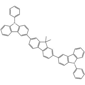 OC1077, 3,3'-(9,9-dimethyl-9H-fluorene-2,7-diyl)bis(9-phenyl-9H-carbazole)