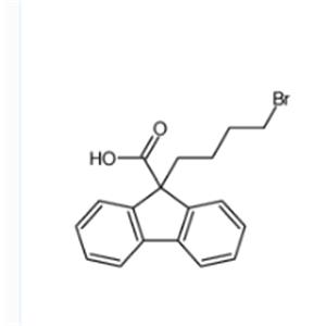 9H-Fluorene-9-carboxylic acid, 9-(4-bromobutyl)-