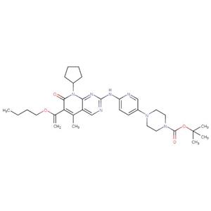 tert-Butyl 4-(6-((6-(1-butoxyvinyl)-8-cyclopentyl-5-methyl-7-oxo-7,8-dihydropyrido[2,3-d]pyrimidin-2-yl)amino)pyridin-3-yl)piperazine-1-carboxylate