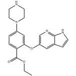 Benzoic acid, 4-(1-piperazinyl)-2-(1H-pyrrolo[2,3-b]pyridin-5-yloxy)-, ethyl ester pictures