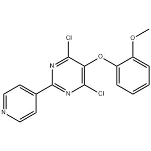 4,6-Dichloro-5-(2-methoxyphenoxy)-2-(4-pyridinyl)pyrimidine