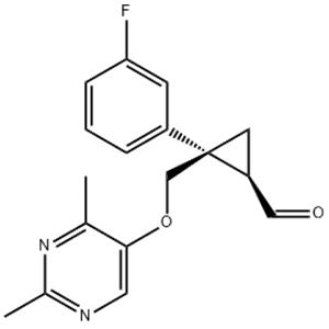 (1R,2S)-2-[[(2,4-Dimethyl-5-pyrimidinyl)oxy]methyl]-2-(3-fluorophenyl)cyclopropanecarboxaldehyde