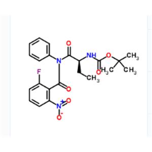 [(1S)-1-[[(2-Fluoro-6-nitrobenzoyl)phenylamino]carbonyl]propyl]carbamic acid 1,1-dimethylethyl ester