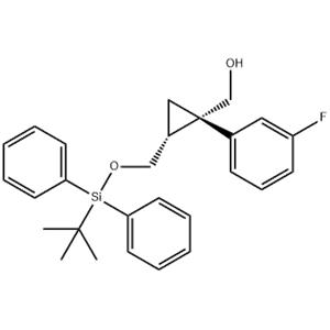 {(1S,2R)-[2-(tert-butyldiphenylsilyloxymethyl)-1-(3-fluorophenyl)cyclopropyl]}methanol