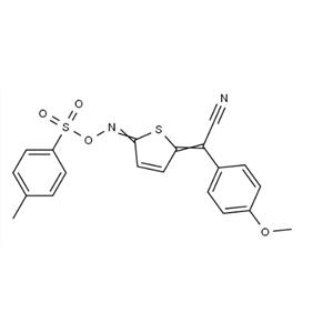 p-methoxyphenylacetonitrile,a-[5-[[(p-toluenesulfonyl)oxyJimino] -2(5H)-thienylidene