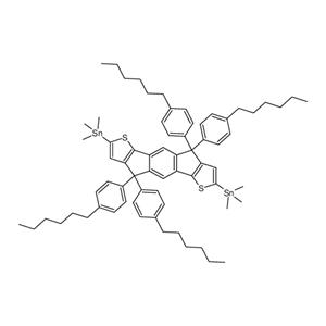 (4,4,9,9-Tetrakis(4-hexylphenyl)-4,9-dihydro-s-indaceno[1,2-b:5,6-b']dithiophene-2,7-diyl)bis(trimethylstannane)