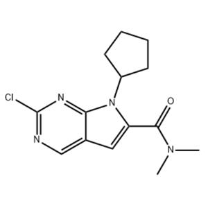 2-Chloro-7-cyclopentyl-N,N-dimethyl-H-pyrrolo[2,3-d]pyrimidine-6-carboxamide