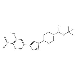 1,1-Dimethylethyl 4-[4-(5-hydroxy-6-nitro-3-pyridinyl)-1H-pyrazol-1-yl]-1-piperidinecarboxylate
