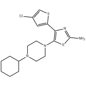 4-(4-chlorothiophen-2-yl)-5-(4-cyclohexylpiperazin-1-yl)thiazol-2-amine