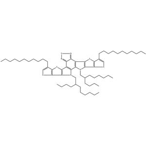 12,13-bis(2-butyloctyl)-3,9-diundecyl-12,13-dihydro-[1,2,5]thiadiazolo[3,4-e]thieno[2'',3'':4',5']thieno[2',3':4,5]pyrrolo[3,2-g]thieno[2',3':4,5]thieno[3,2-b]indole-2,10-dicarbaldehyde
