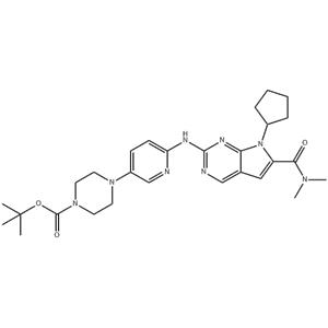 tert-butyl 4-(6-((7-cyclopentyl-6-(dimethylcarbamoyl)-7H-pyrrolo[2,3-d]pyrimidin-2-yl)amino)pyridin-3-yl)piperazine-1-carboxylate