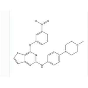 N-(4-(4-methylpiperazin-1-yl)phenyl)-4-(3-nitrophenoxy)thieno[3,2-d]pyrimidin-2-amine