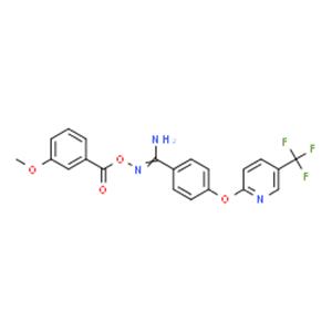 2-AMINO-1-AZA-2-(4-(5-(TRIFLUOROMETHYL)(2-PYRIDYLOXY))PHENYL)VINYL 3-METHOXYBENZOATE