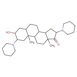 Androstan-17-one, 3-hydroxy-2,16-di-1-piperidinyl-,(2,3,5,16)-(9CI)