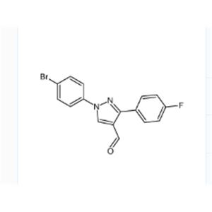 1-(4-BROMOPHENYL)-3-(4-FLUOROPHENYL)-1H-PYRAZOLE-4-CARBALDEHYDE