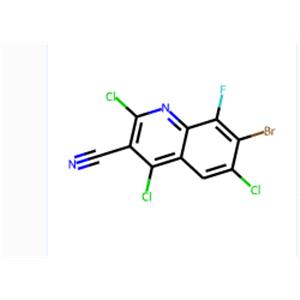 7-Bromo-2,4,6-trichloro-8-fluoroquinoline-3-carbonitrile