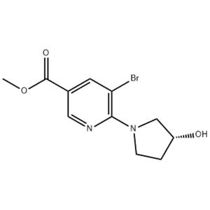 methyl(R)-5-bromo-6-(3-hydroxypyrrolidin-1-yl)nicotinate