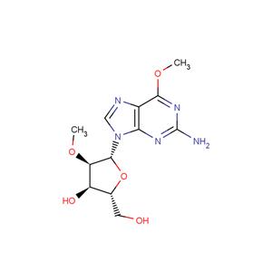 2-Amino-6-O-methyl-2'-O-methyl ? purine riboside