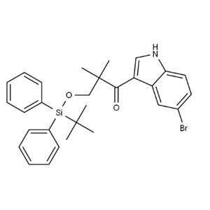 1-(5-bromo-1H-indol-3-yl)-3-((tert-butyldiphenylsilyl)oxy)-2,2-dimethylpropan-1-one