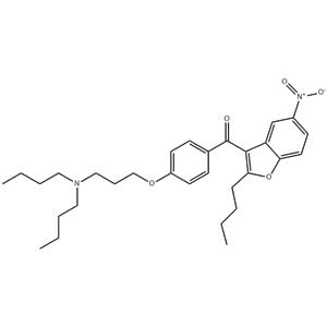 2-butyl-3-[4-(3-dibutylaminopropoxy)benzoyl]-5-nitrobenzofuran