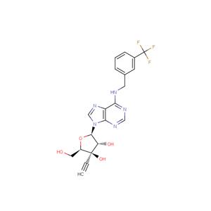 3'-beta-C-Ethynyl-N6-(m-trifluoromethylbenzyl)adenosine