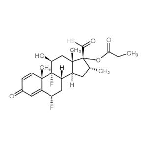 6α, 9α-Difluoro-11β-hydroxy-16α-methyl-3-oxo-17α-(propionyloxy)-androsta-1, 4-diene-17β-carbothioic Acid
