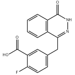2-Fluoro-5-((4-oxo-3,4-dihydrophthalazin-1-yl)methyl)benzoic acid?