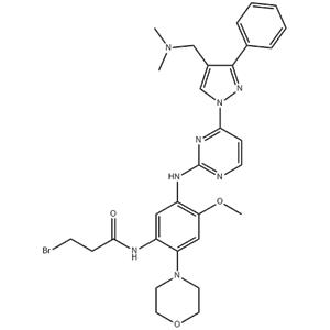3-Bromo-N-[5-[[4-[4-[(dimethylamino)methyl]-3-phenyl-1H-pyrazol-1-yl]-2-pyrimidne