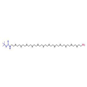 tert-butyl (38-amino-3,6,9,12,15,18,21,24,27,30,33,36-dodecaoxaoctatriacontyl)carbamate