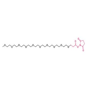 2,5-dioxopyrrolidin-1-yl 2,5,8,11,14,17,20,23,26,29-decaoxadotriacontan-32-oate