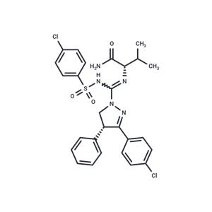 (S)-2-((R)-3-(4-chlorophenyl)-N'-((4-chlorophenyl)sulfonyl)-4-phenyl-4,5-dihydro-1H-pyrazole-1-carboximidamido)-3-methylbutanamide