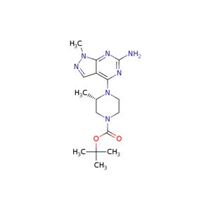 1-methyl-4-[(2R)-2-methylpiperazin-1-yl]pyrazolo[3,4-d]pyrimidin-6-amine