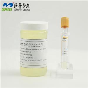 Serum separating gel