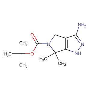 TERT-BUTYL 3-AMINO-6,6-DIMETHYL-4,6-DIHYDROPYRROLO[3,4-C]PYRAZOLE-5(1H)-CARBOXYLATE