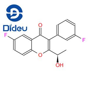 (R)-6-fluoro-3-(3-fluorophenyl)-2-(1-hydroxyethyl)-4H-chromen-4-one