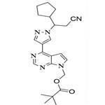 (4-(1-(2-Cyano-1-cyclopentylethyl)-1h-pyrazol-4-yl)-7h-pyrrolo[2,3-d]pyrimidin-7-yl)methyl pivalate pictures