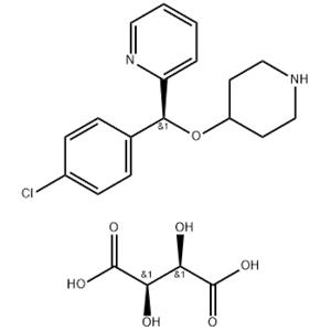 (S)-2-((4-Chlorophenyl)(piperidin-4-yloxy)methyl)pyridine (2R,3R)-2,3-dihydroxysuccinate