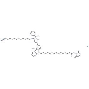 N-(Azide-PEG3)-N'-(PEG4-NHS ester)-Cy5
