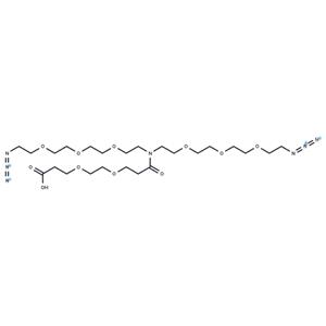 N-(Acid-PEG2)-N-bis(PEG3-azide)