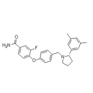 (S)-4-(4-((2-(3,5-diMethylphenyl)pyrrolidin-1-yl)Methyl)phenoxy)-3-fluorobenzaMide