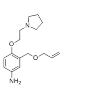 3-((Allyloxy)methyl)-4-(2-(pyrrolidin-1-yl)ethoxy)aniline